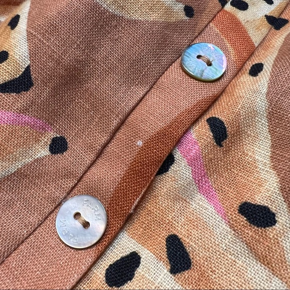 Closet Closes 11/1/22 Farm Rio Raining Bananas Halter Midi Dress L - Picture 8 of 11